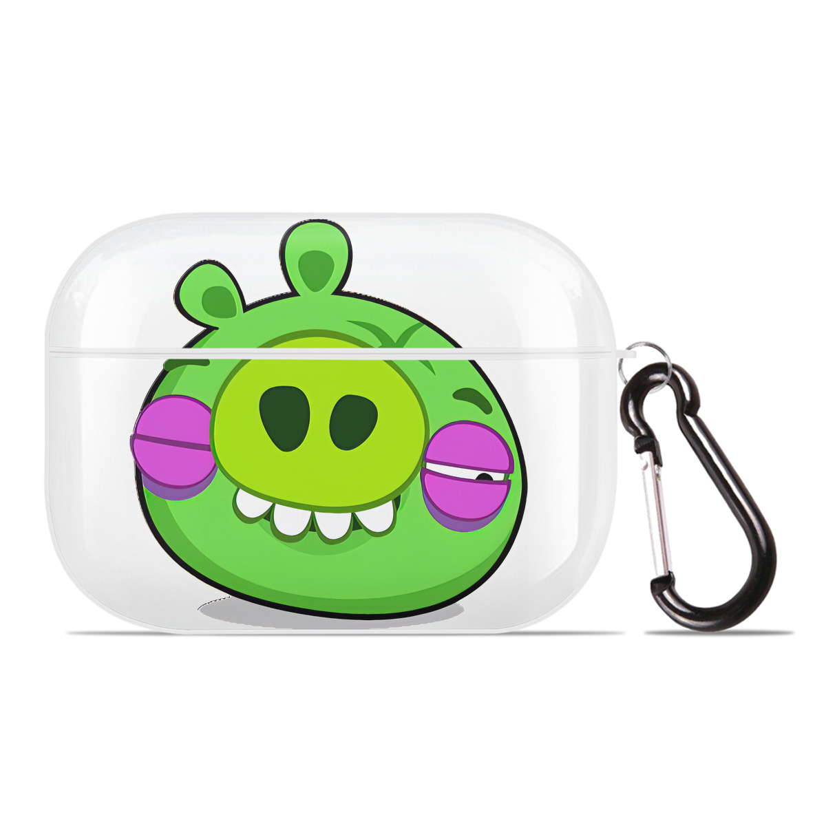 （画像用） Angry Birds アングリーバード 【AirPods Pro用】ハードシェル保護ケース 耐衝撃・防指紋・カラビナ付き商品仕様