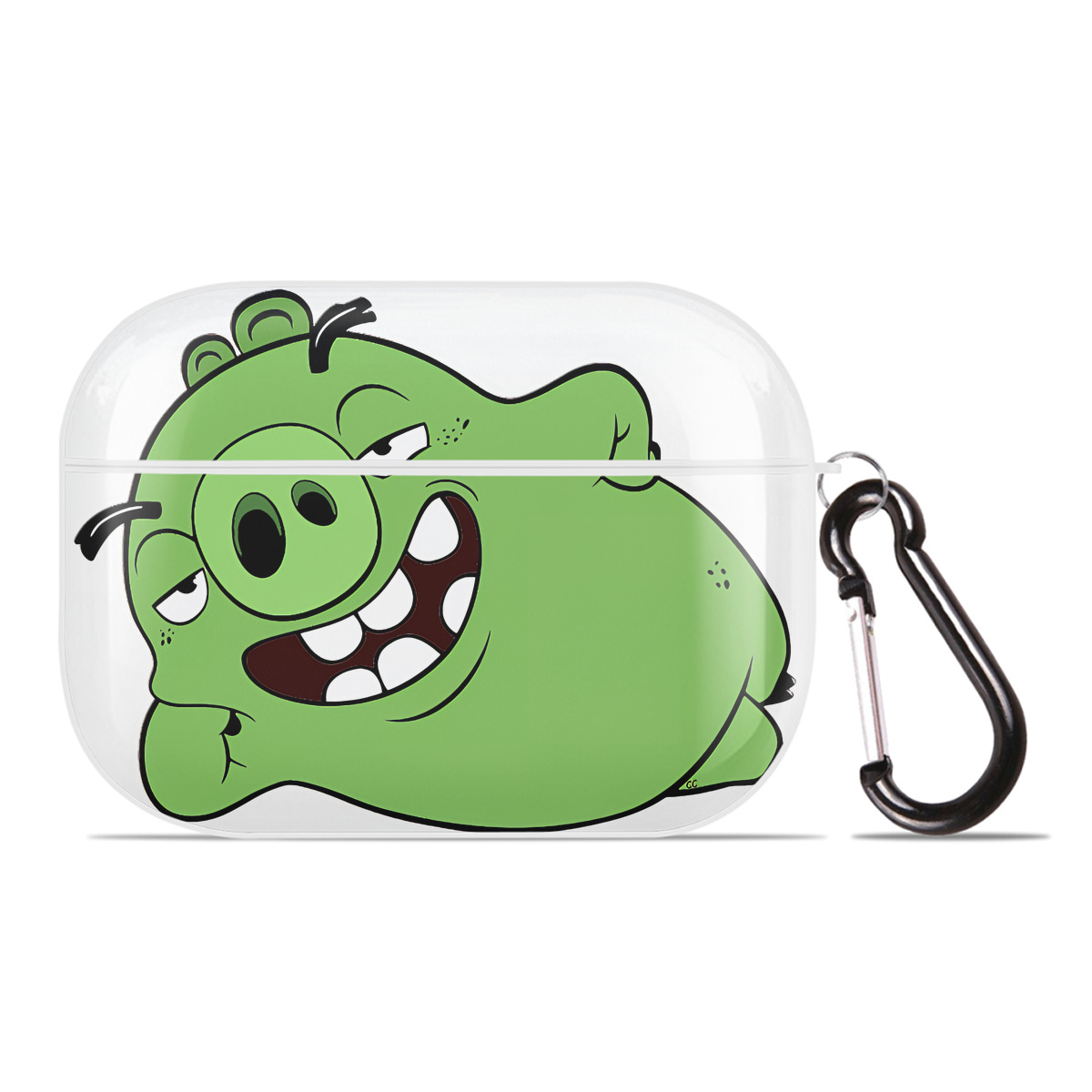 （画像用） Angry Birds アングリーバード 【AirPods Pro用】ハードシェル保護ケース 耐衝撃・防指紋・カラビナ付き商品仕様