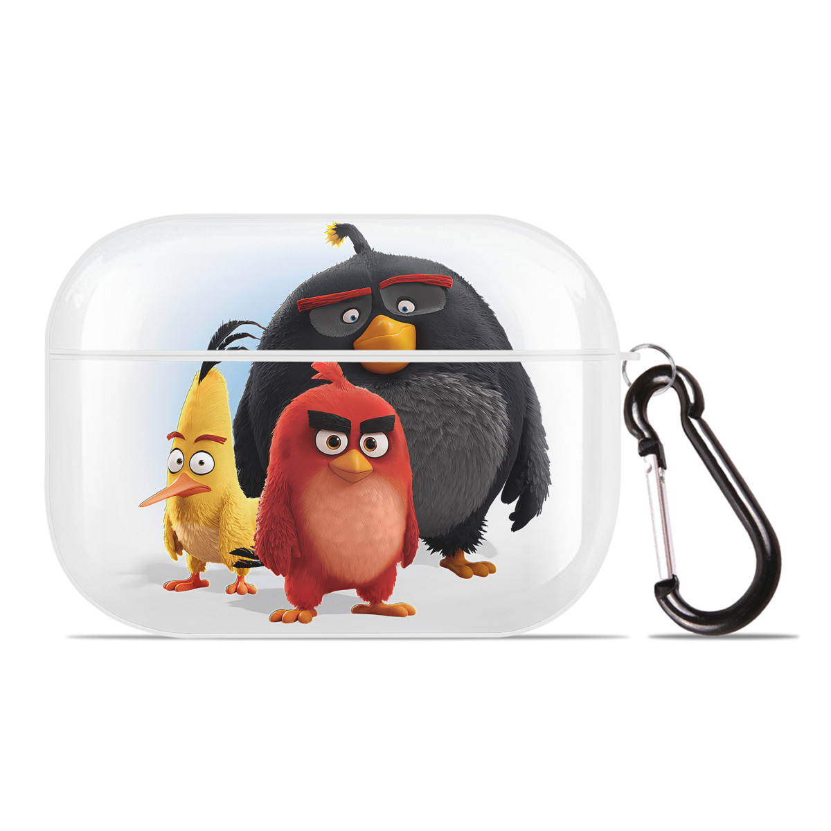 （画像用） Angry Birds アングリーバード 【AirPods Pro用】ハードシェル保護ケース 耐衝撃・防指紋・カラビナ付き商品仕様