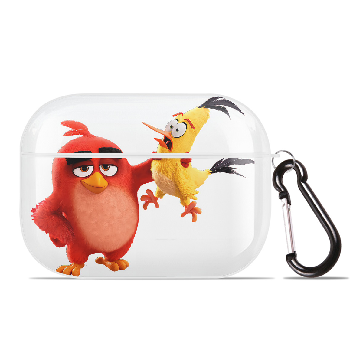 （画像用） Angry Birds アングリーバード 【AirPods Pro用】ハードシェル保護ケース 耐衝撃・防指紋・カラビナ付き商品仕様