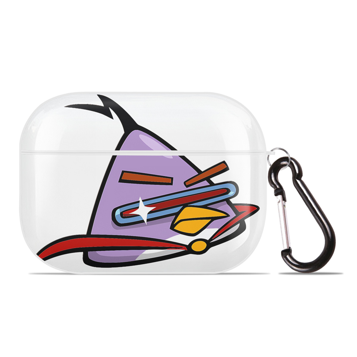 （画像用） Angry Birds アングリーバード 【AirPods Pro用】ハードシェル保護ケース 耐衝撃・防指紋・カラビナ付き商品仕様