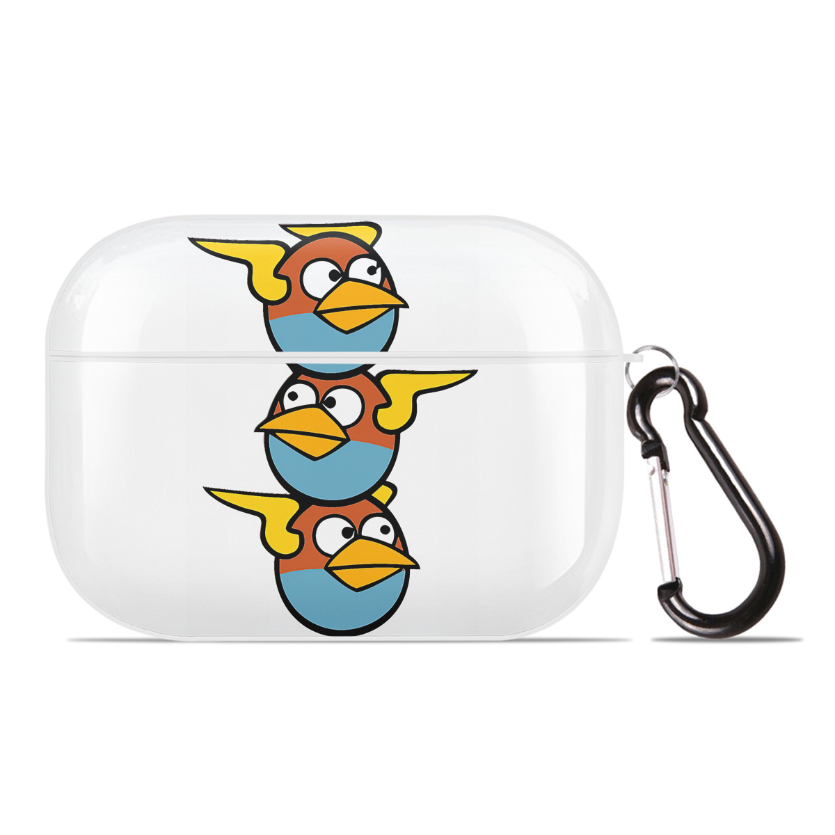 （画像用） Angry Birds アングリーバード 【AirPods Pro用】ハードシェル保護ケース 耐衝撃・防指紋・カラビナ付き商品仕様