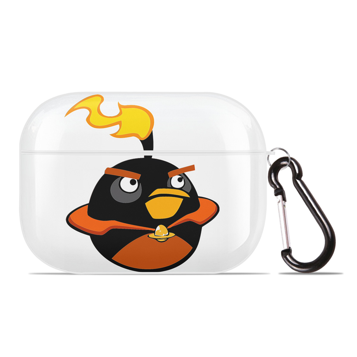 （画像用） Angry Birds アングリーバード 【AirPods Pro用】ハードシェル保護ケース 耐衝撃・防指紋・カラビナ付き商品仕様