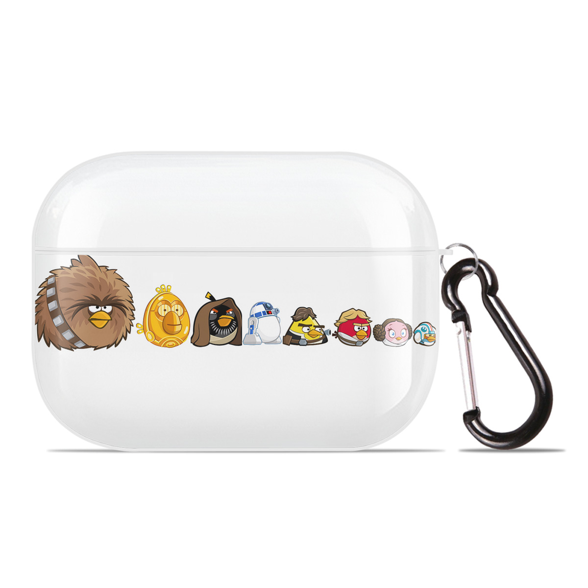 （画像用） Angry Birds アングリーバード 【AirPods Pro用】ハードシェル保護ケース 耐衝撃・防指紋・カラビナ付き商品仕様