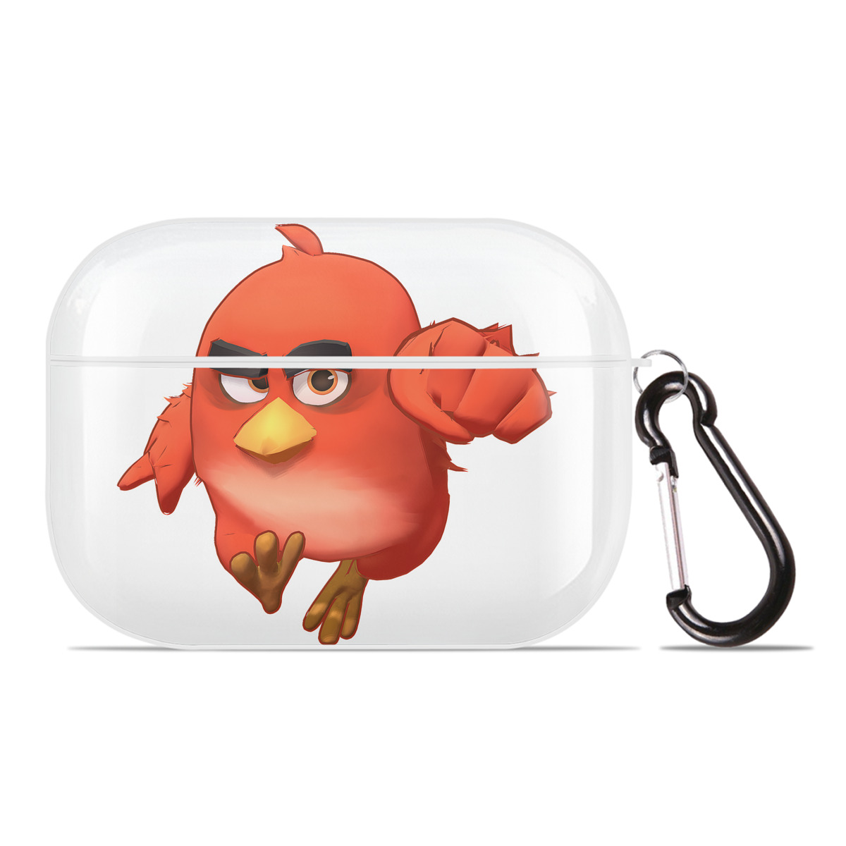 （画像用） Angry Birds アングリーバード 【AirPods Pro用】ハードシェル保護ケース 耐衝撃・防指紋・カラビナ付き商品仕様