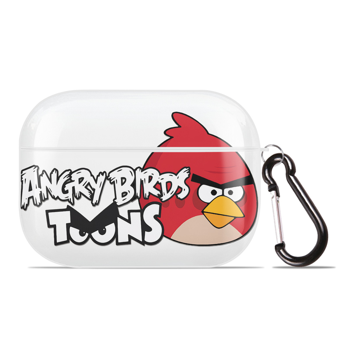 （画像用） Angry Birds アングリーバード 【AirPods Pro用】ハードシェル保護ケース 耐衝撃・防指紋・カラビナ付き商品仕様