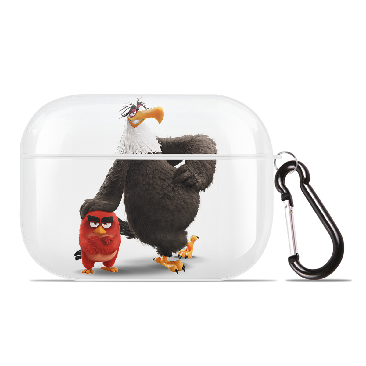 （画像用） Angry Birds アングリーバード 【AirPods Pro用】ハードシェル保護ケース 耐衝撃・防指紋・カラビナ付き商品仕様