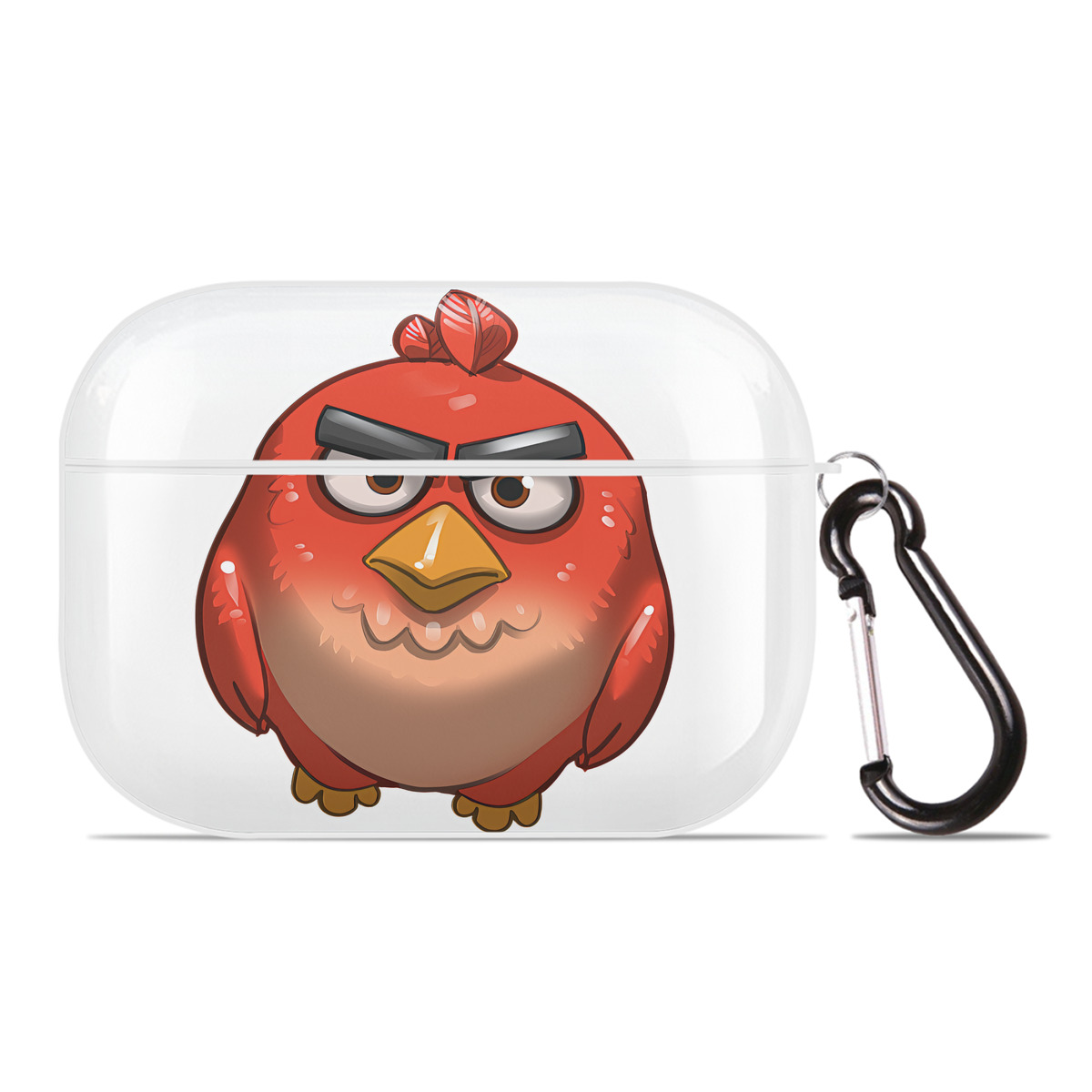 （画像用） Angry Birds アングリーバード 【AirPods Pro用】ハードシェル保護ケース 耐衝撃・防指紋・カラビナ付き商品仕様