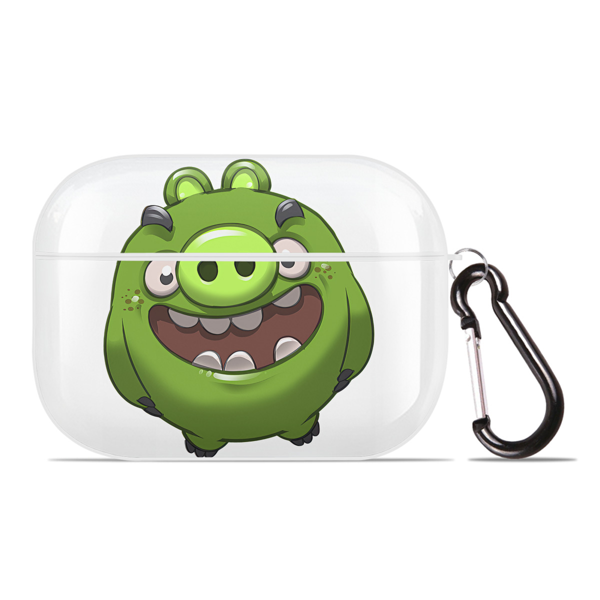 （画像用） Angry Birds アングリーバード 【AirPods Pro用】ハードシェル保護ケース 耐衝撃・防指紋・カラビナ付き商品仕様