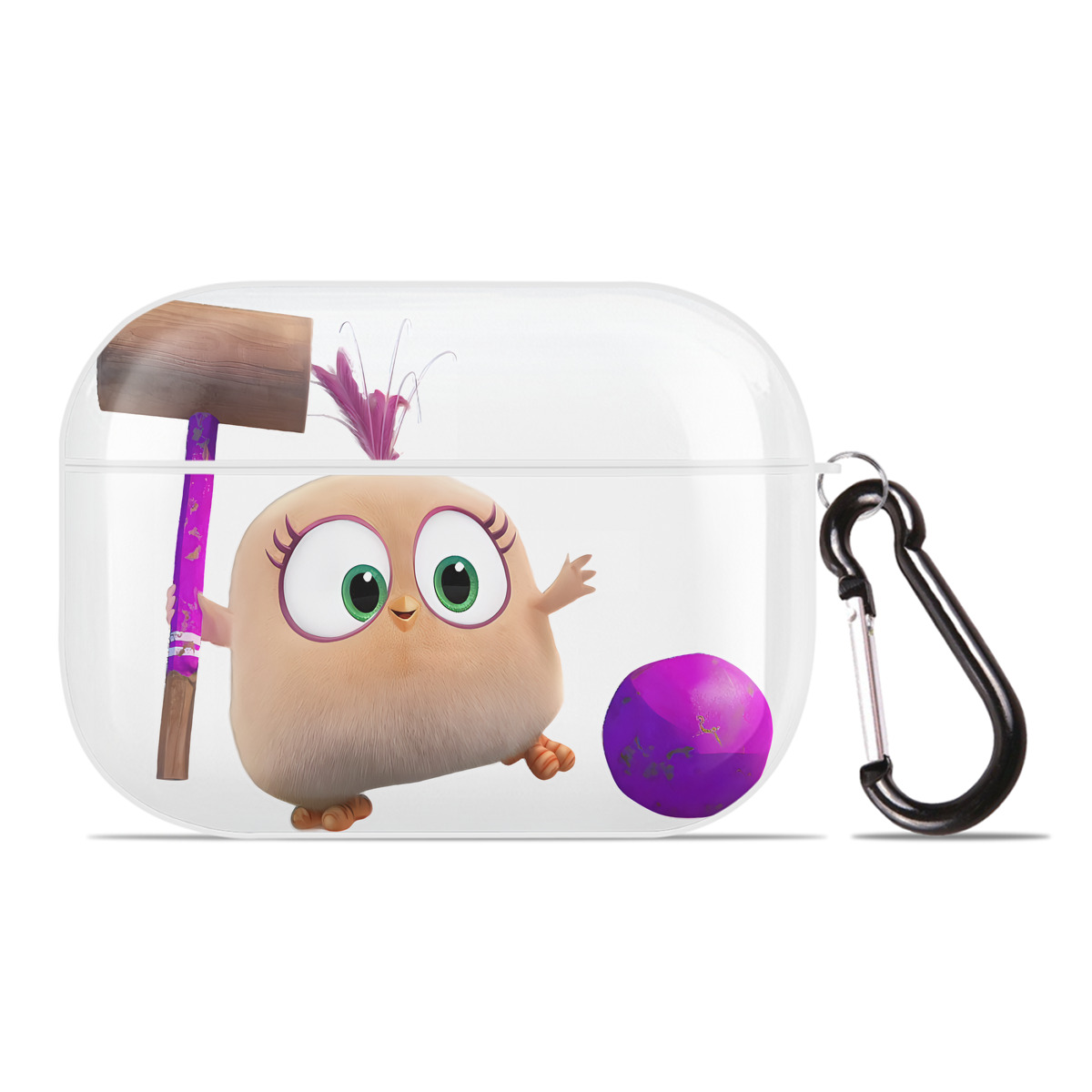 （画像用） Angry Birds アングリーバード 【AirPods Pro用】ハードシェル保護ケース 耐衝撃・防指紋・カラビナ付き商品仕様