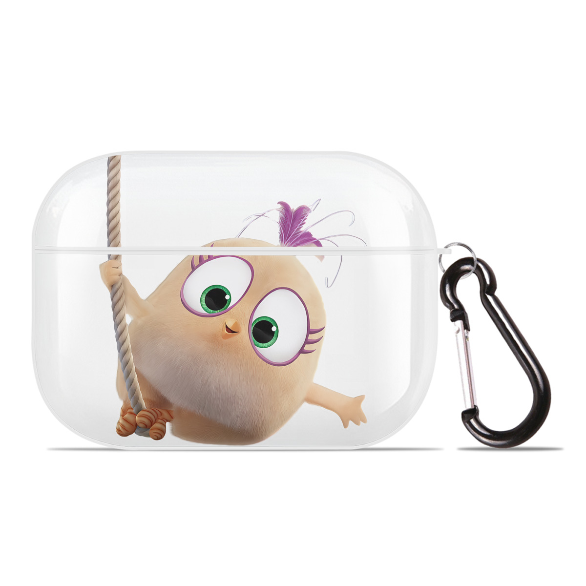 （画像用） Angry Birds アングリーバード 【AirPods Pro用】ハードシェル保護ケース 耐衝撃・防指紋・カラビナ付き商品仕様