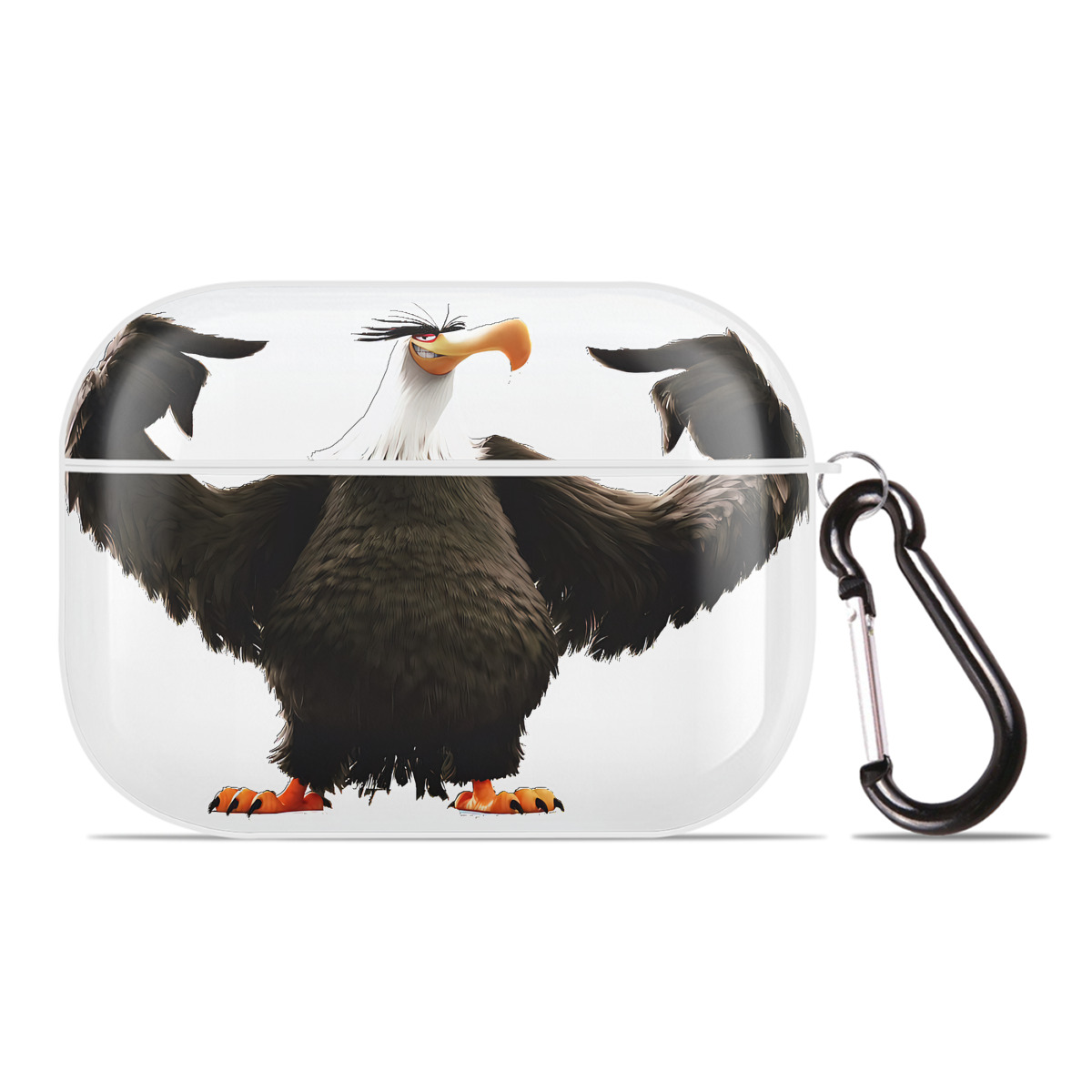 （画像用） Angry Birds アングリーバード 【AirPods Pro用】ハードシェル保護ケース 耐衝撃・防指紋・カラビナ付き商品仕様