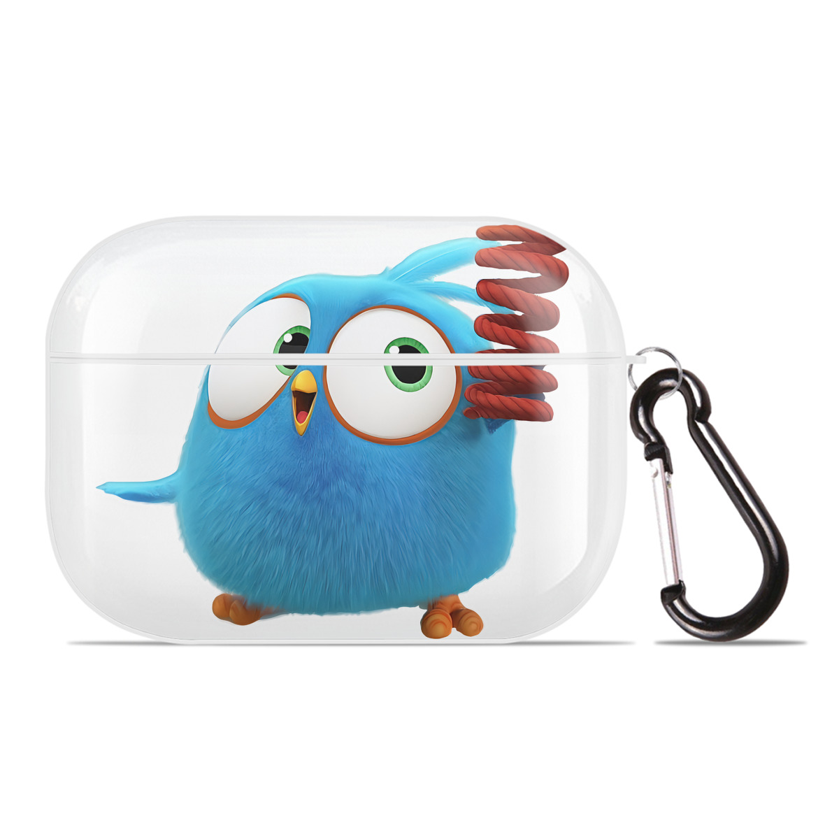 （画像用） Angry Birds アングリーバード 【AirPods Pro用】ハードシェル保護ケース 耐衝撃・防指紋・カラビナ付き商品仕様