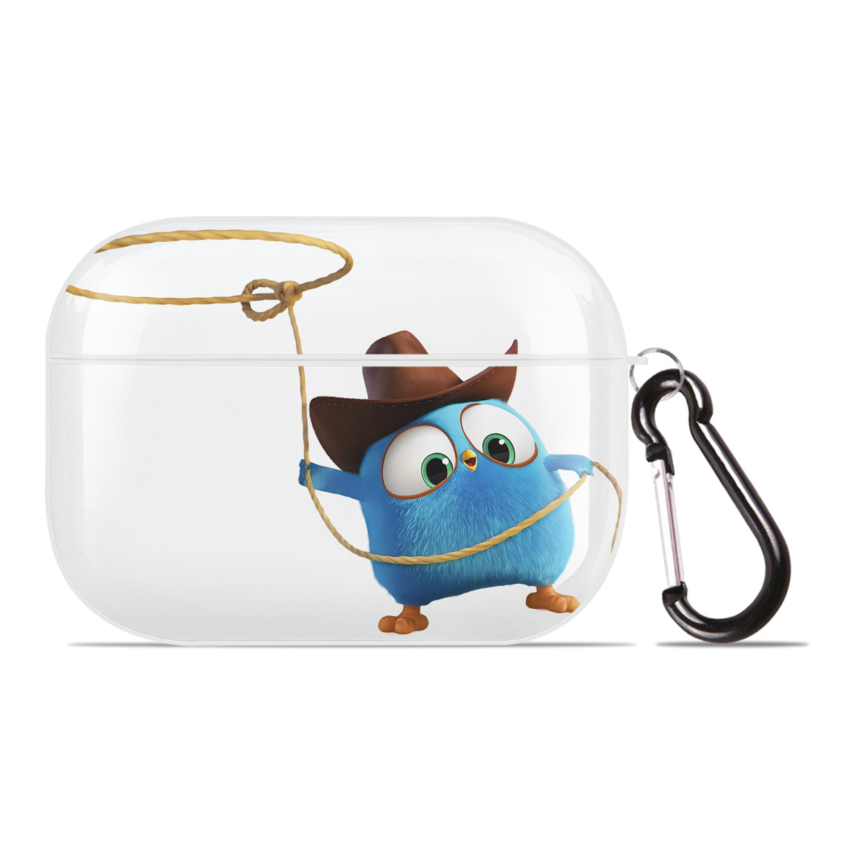 （画像用） Angry Birds アングリーバード 【AirPods Pro用】ハードシェル保護ケース 耐衝撃・防指紋・カラビナ付き商品仕様
