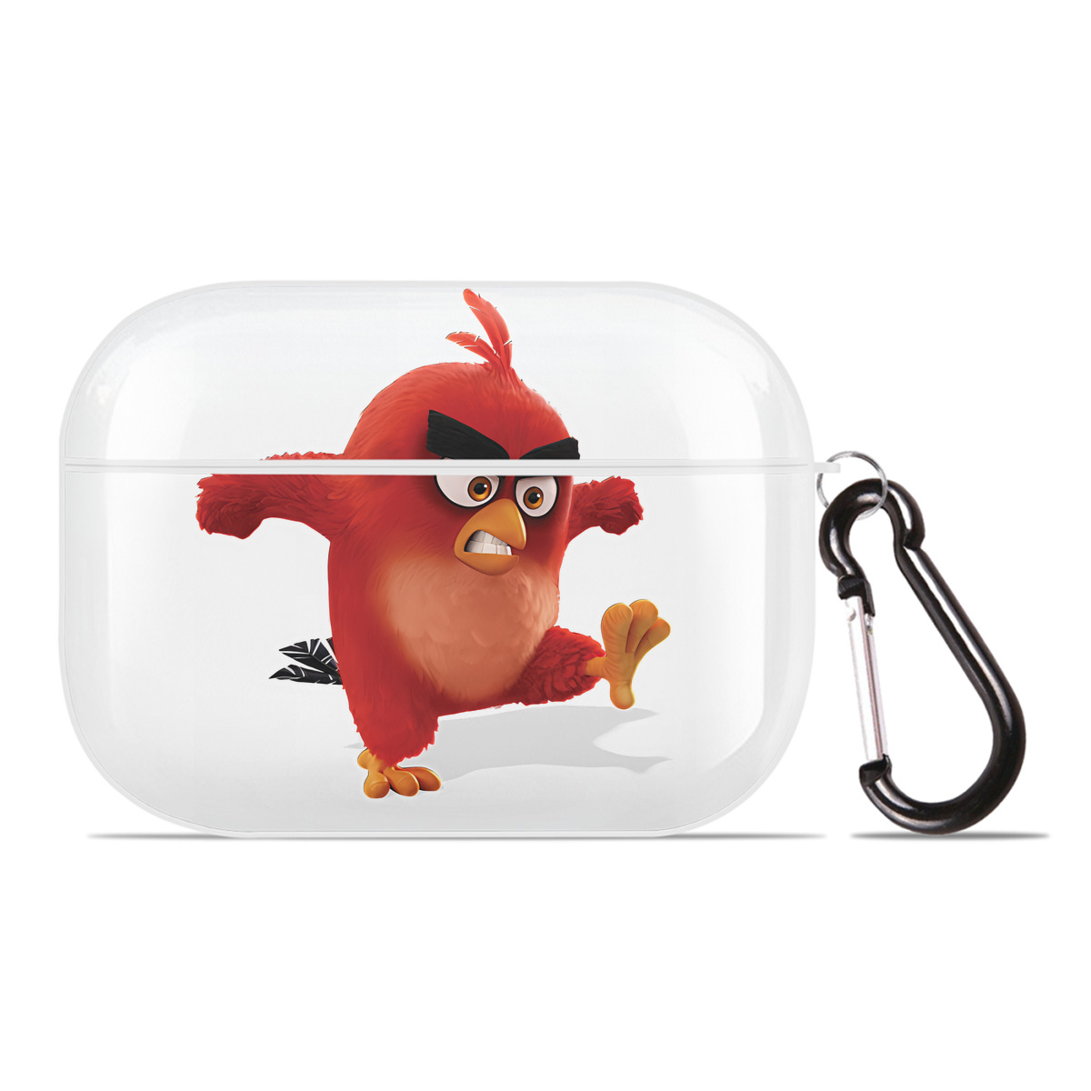 （画像用） Angry Birds アングリーバード 【AirPods Pro用】ハードシェル保護ケース 耐衝撃・防指紋・カラビナ付き商品仕様