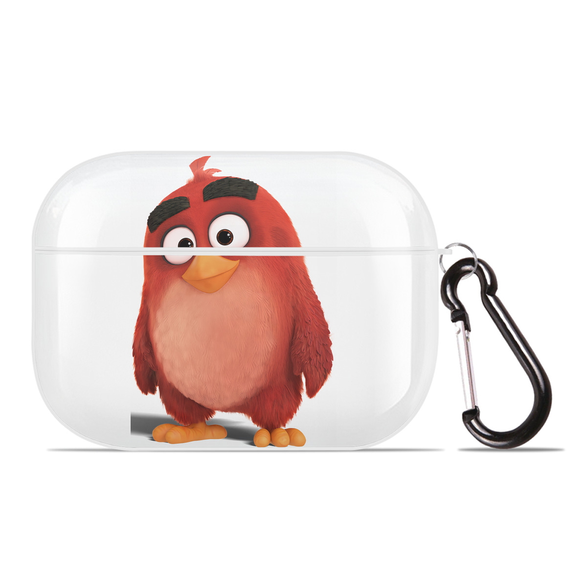 （画像用） Angry Birds アングリーバード 【AirPods Pro用】ハードシェル保護ケース 耐衝撃・防指紋・カラビナ付き商品仕様