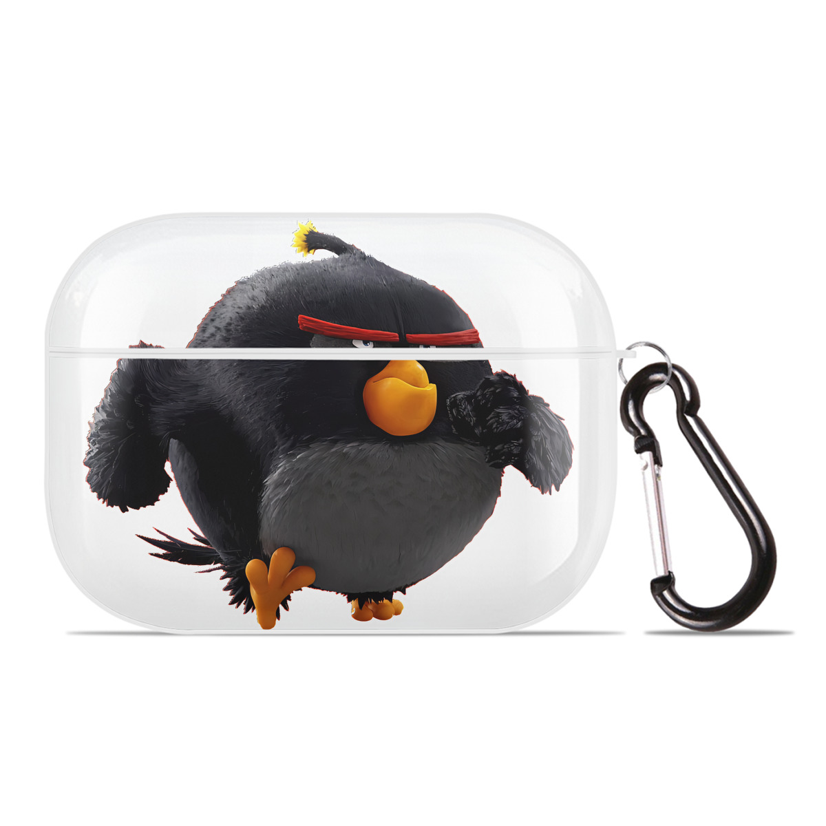 （画像用） Angry Birds アングリーバード 【AirPods Pro用】ハードシェル保護ケース 耐衝撃・防指紋・カラビナ付き商品仕様