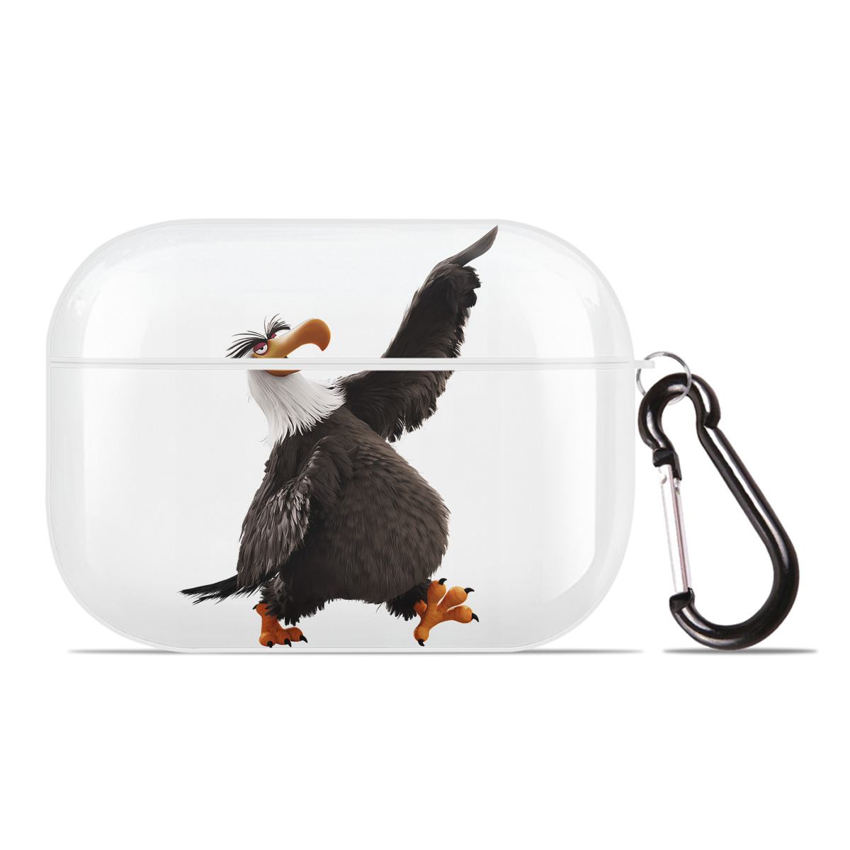 （画像用） Angry Birds アングリーバード 【AirPods Pro用】ハードシェル保護ケース 耐衝撃・防指紋・カラビナ付き商品仕様