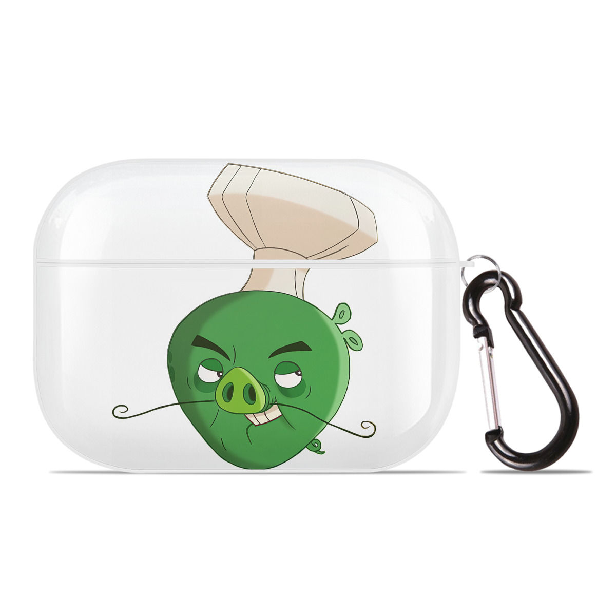 （画像用） Angry Birds アングリーバード 【AirPods Pro用】ハードシェル保護ケース 耐衝撃・防指紋・カラビナ付き商品仕様