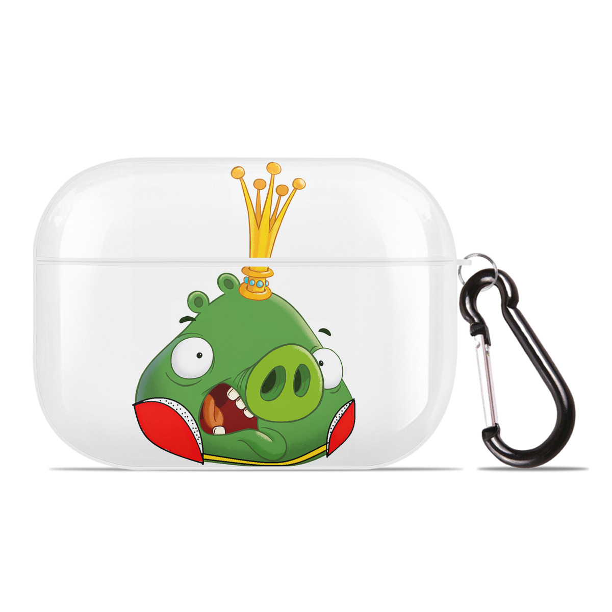 （画像用） Angry Birds アングリーバード 【AirPods Pro用】ハードシェル保護ケース 耐衝撃・防指紋・カラビナ付き商品仕様