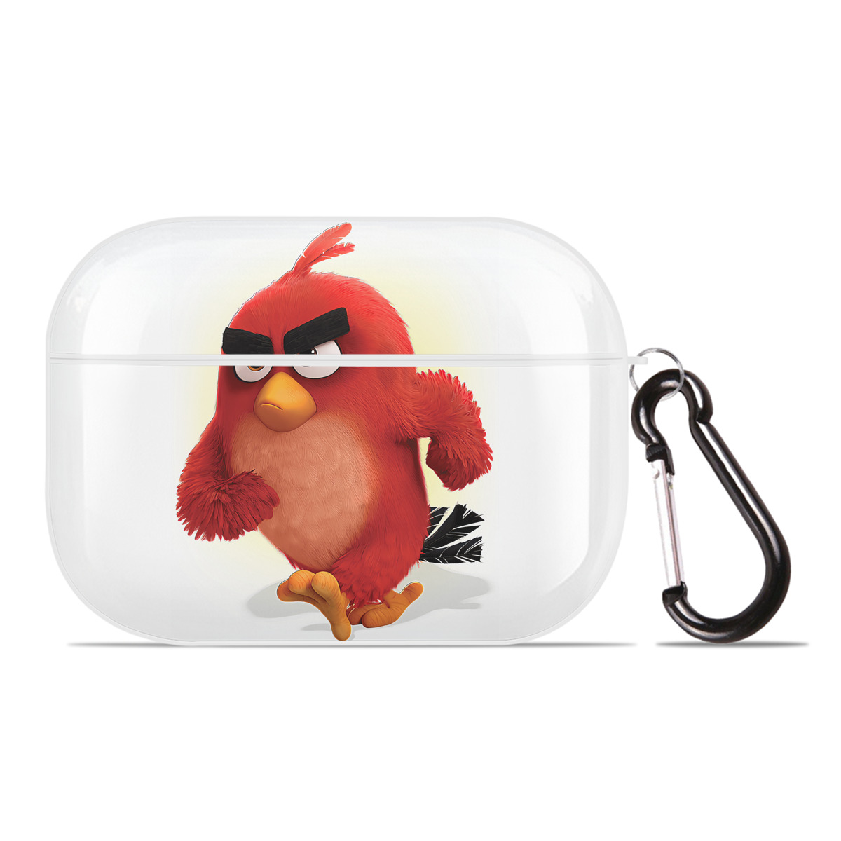 （画像用） Angry Birds アングリーバード 【AirPods Pro用】ハードシェル保護ケース 耐衝撃・防指紋・カラビナ付き商品仕様