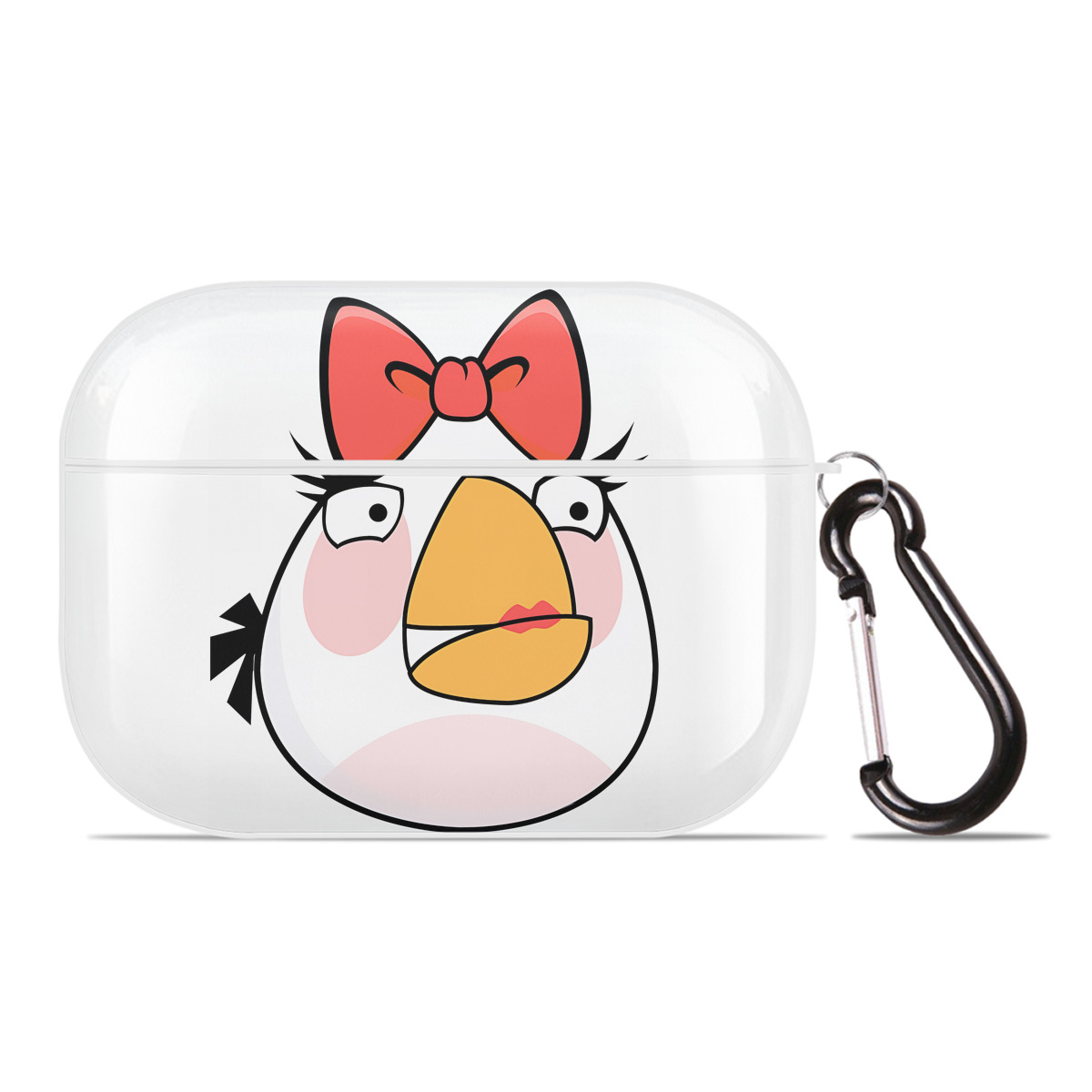 （画像用） Angry Birds アングリーバード 【AirPods Pro用】ハードシェル保護ケース 耐衝撃・防指紋・カラビナ付き商品仕様