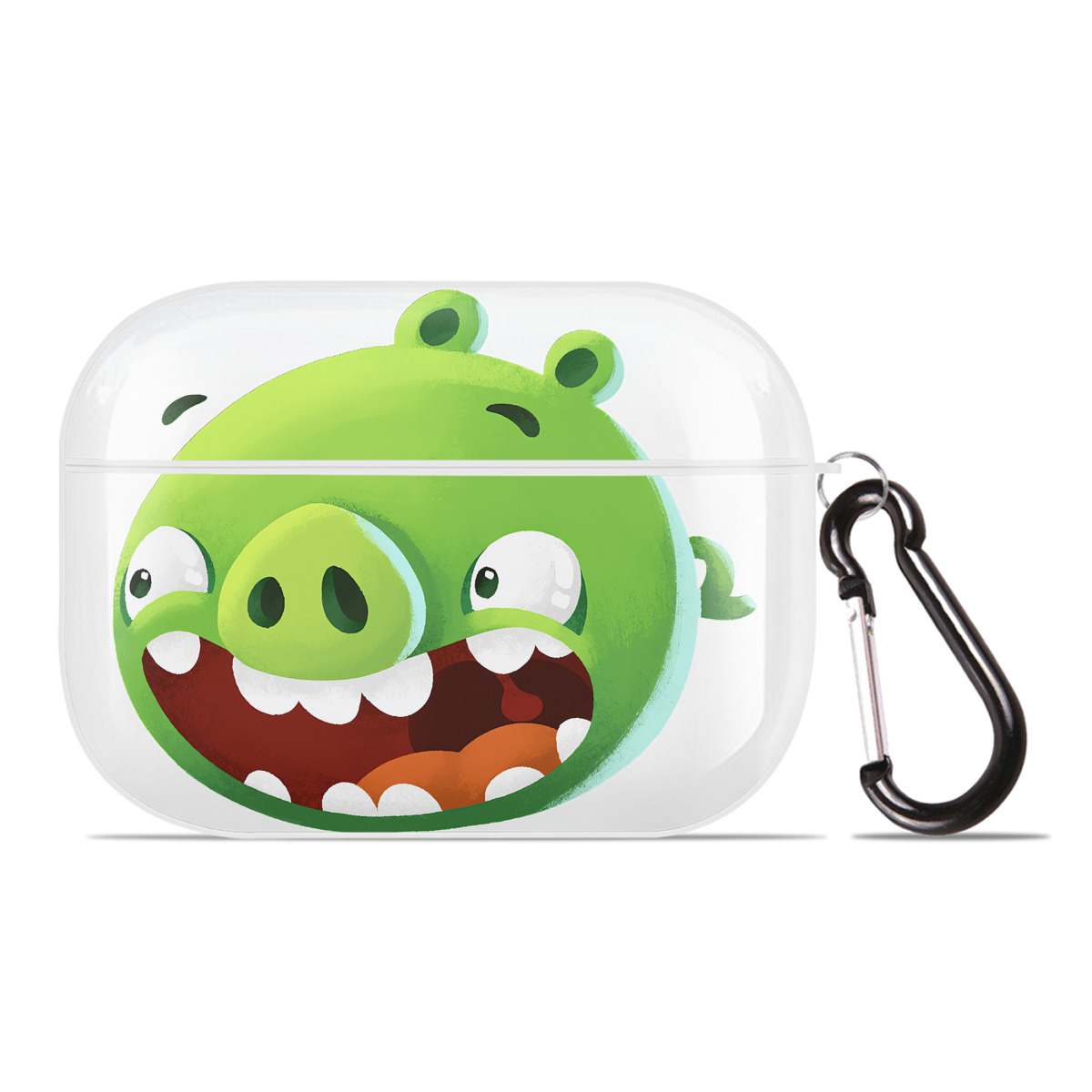 （画像用） Angry Birds アングリーバード 【AirPods Pro用】ハードシェル保護ケース 耐衝撃・防指紋・カラビナ付き商品仕様