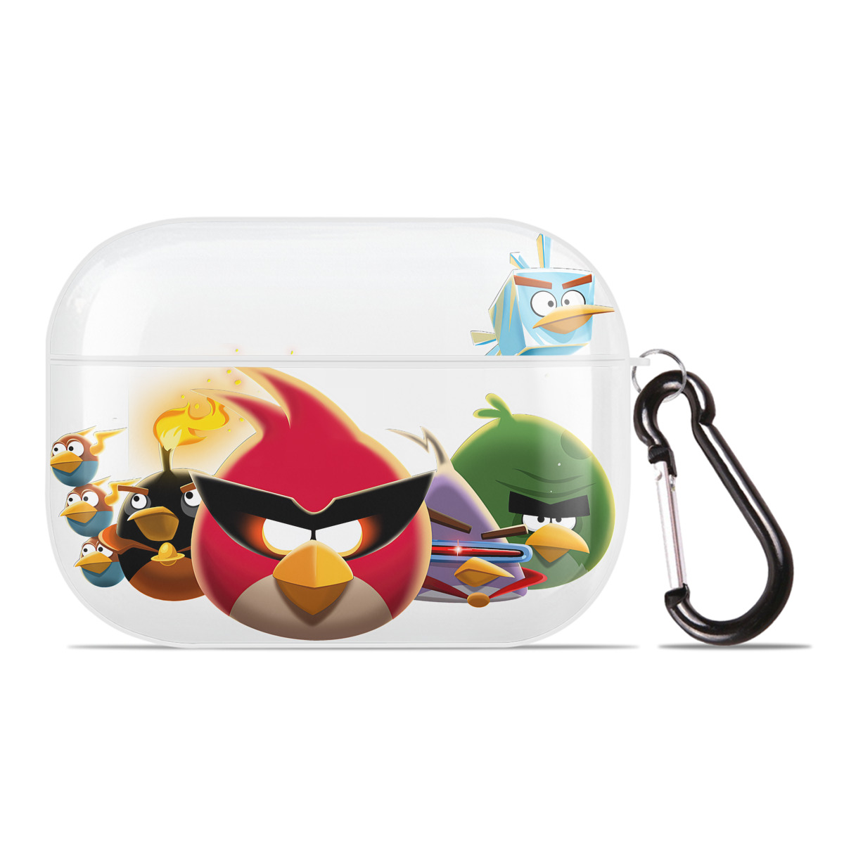 （画像用） Angry Birds アングリーバード 【AirPods Pro用】ハードシェル保護ケース 耐衝撃・防指紋・カラビナ付き商品仕様