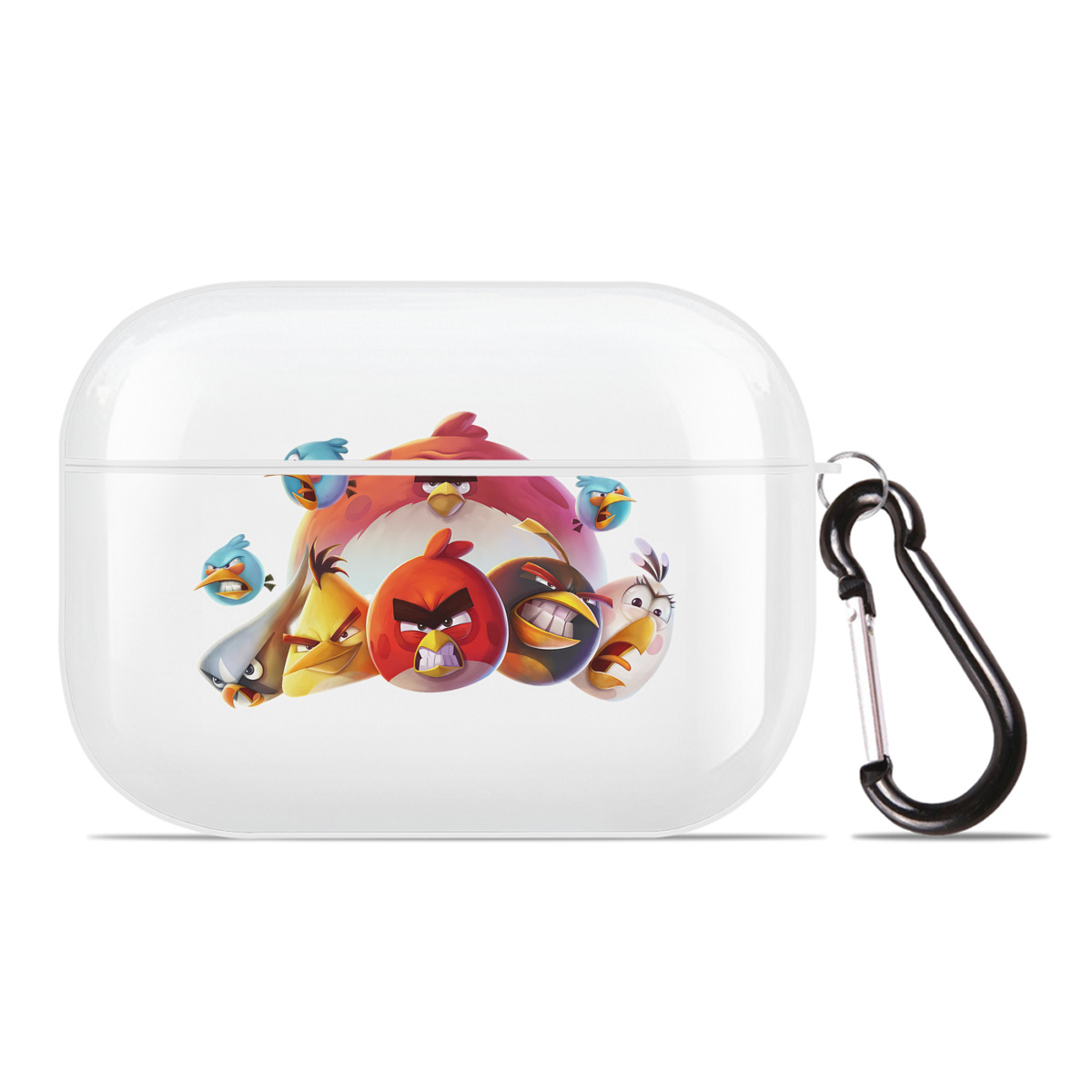 （画像用） Angry Birds アングリーバード 【AirPods Pro用】ハードシェル保護ケース 耐衝撃・防指紋・カラビナ付き商品仕様