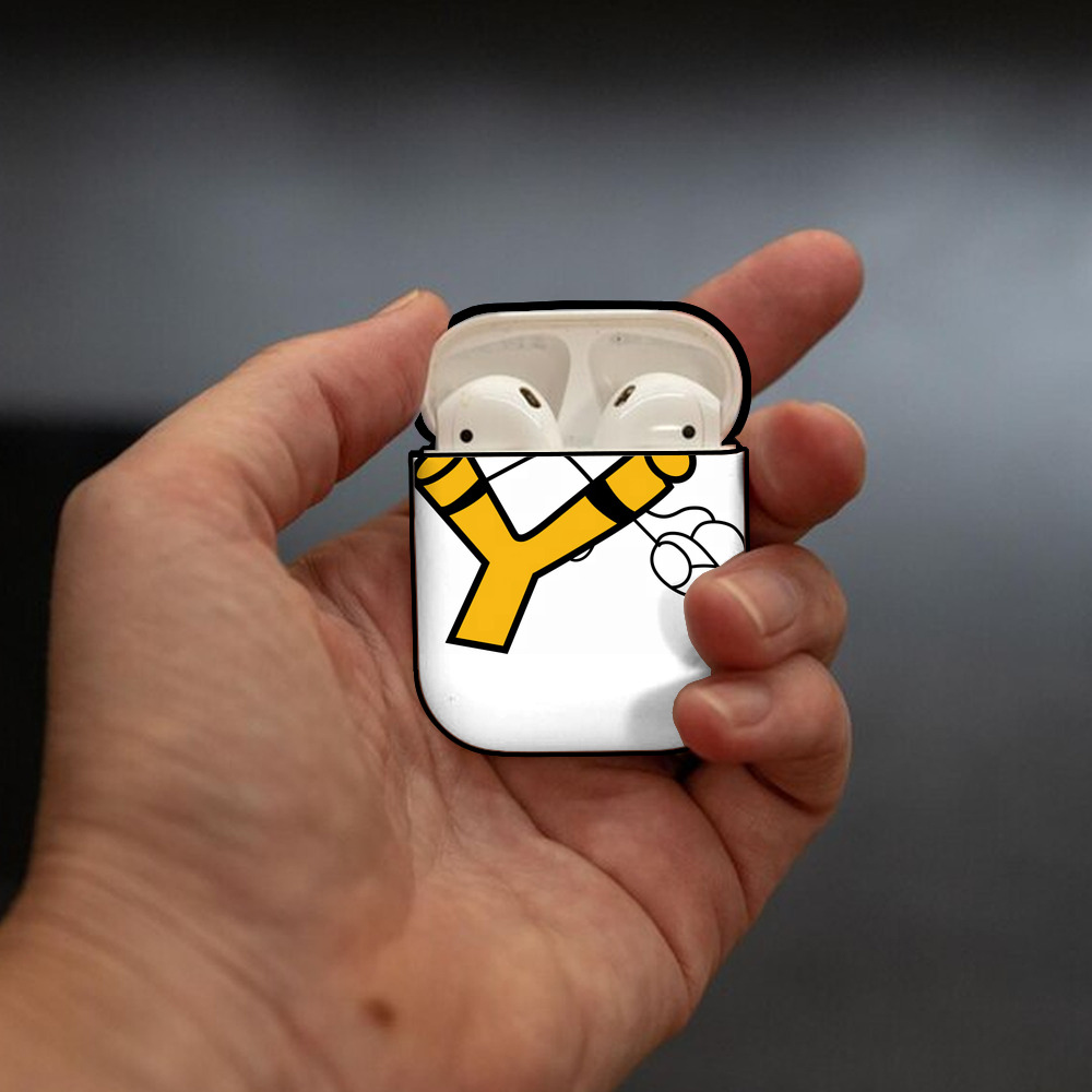 Angry Birds アングリーバード AirPods 第2世代保護ケース ハードシェル ブラック 耐衝撃・防指紋・カラビナ付き