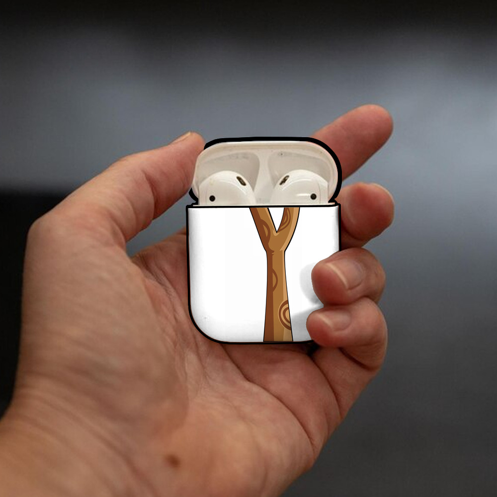 Angry Birds アングリーバード AirPods 第2世代保護ケース ハードシェル ブラック 耐衝撃・防指紋・カラビナ付き