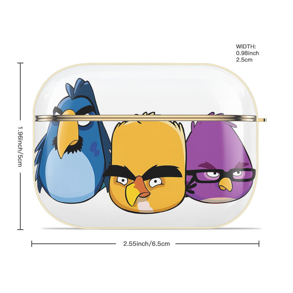 Angry Birds アングリーバード 【AirPods Pro用】ハードシェル保護ケース｜耐衝撃・防指紋・カラビナ付き商品仕様