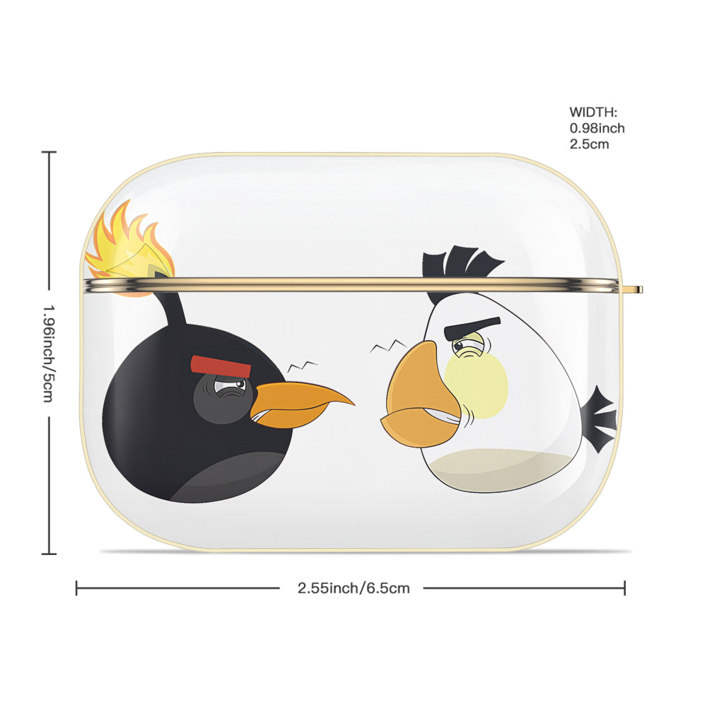 Angry Birds アングリーバード 【AirPods Pro用】ハードシェル保護ケース｜耐衝撃・防指紋・カラビナ付き商品仕様