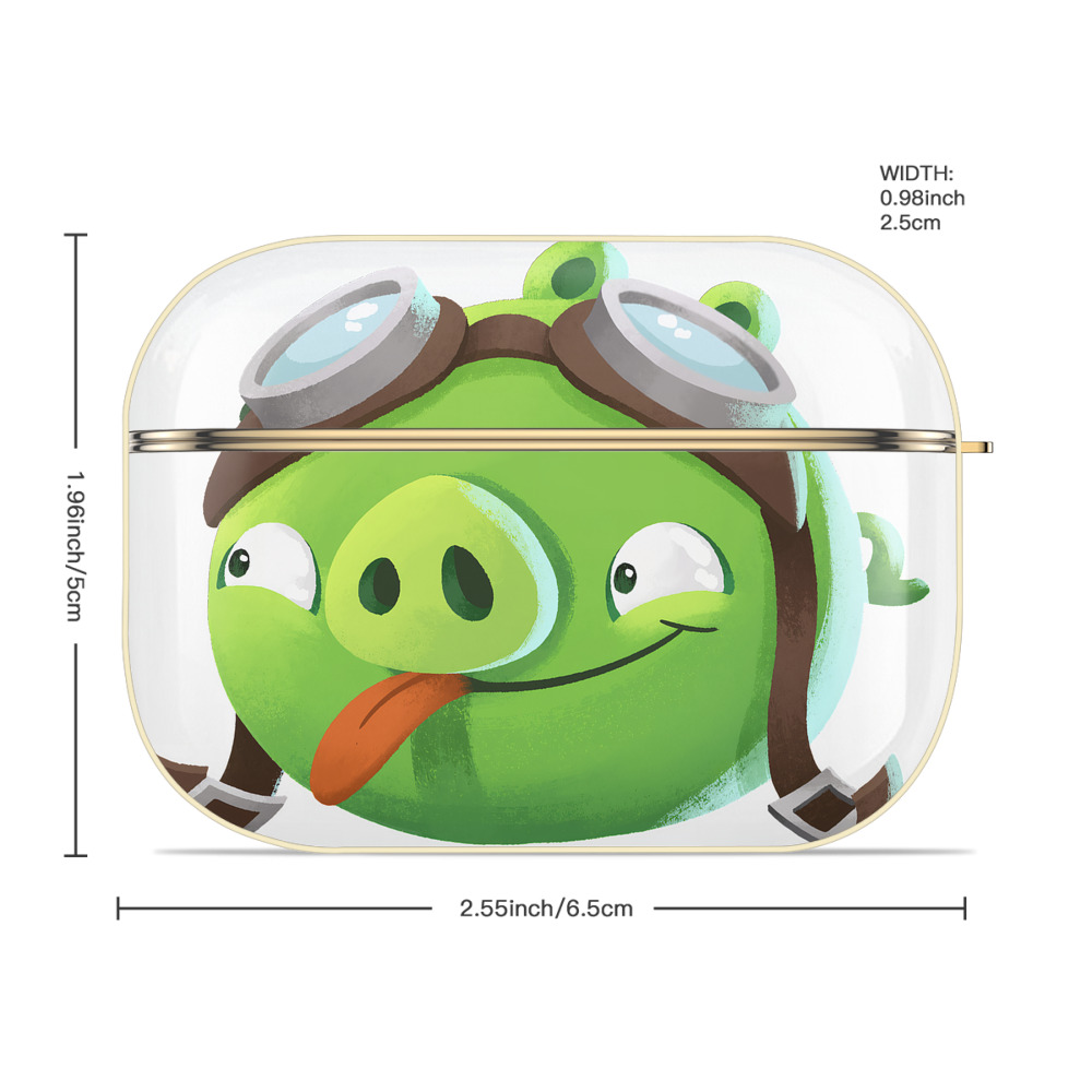 Angry Birds アングリーバード 【AirPods Pro用】ハードシェル保護ケース｜耐衝撃・防指紋・カラビナ付き商品仕様