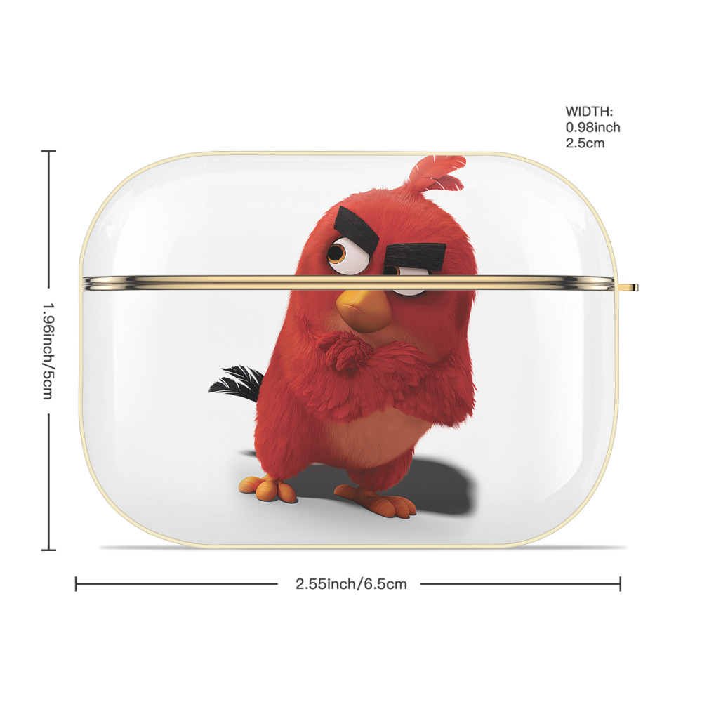 Angry Birds アングリーバード 【AirPods Pro用】ハードシェル保護ケース｜耐衝撃・防指紋・カラビナ付き商品仕様