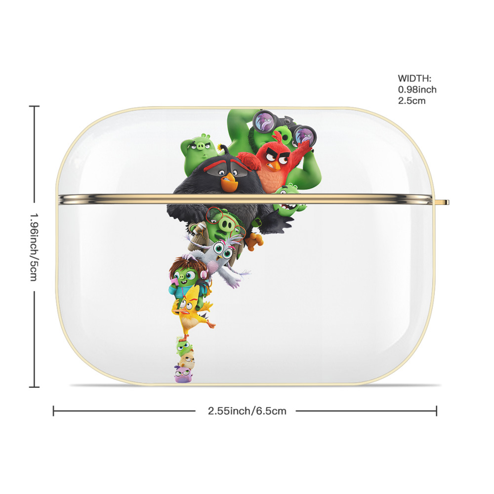 Angry Birds アングリーバード 【AirPods Pro用】ハードシェル保護ケース｜耐衝撃・防指紋・カラビナ付き商品仕様