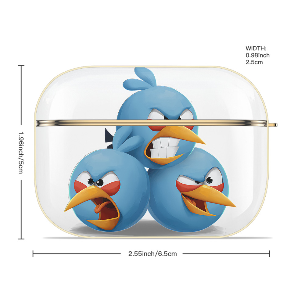 Angry Birds アングリーバード 【AirPods Pro用】ハードシェル保護ケース｜耐衝撃・防指紋・カラビナ付き商品仕様
