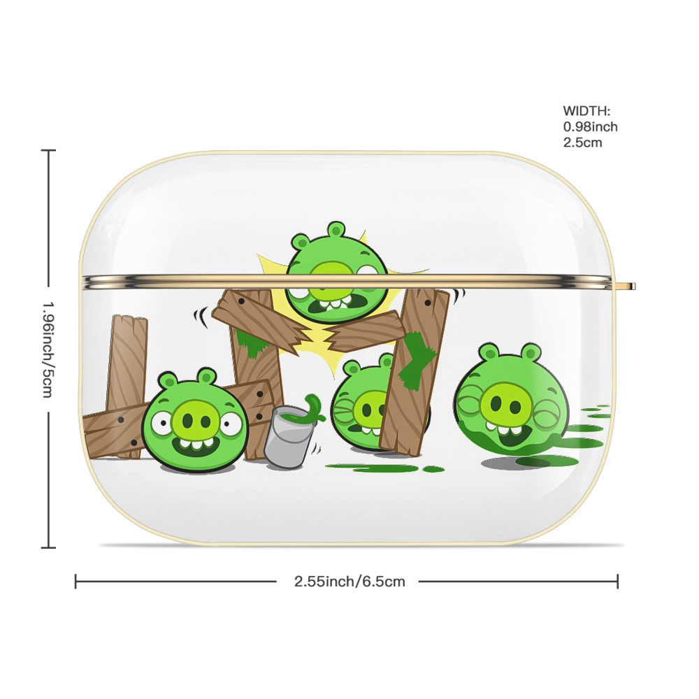 Angry Birds アングリーバード 【AirPods Pro用】ハードシェル保護ケース｜耐衝撃・防指紋・カラビナ付き商品仕様