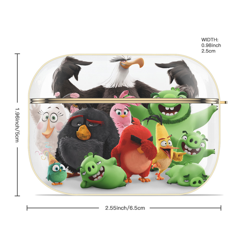 Angry Birds アングリーバード 【AirPods Pro用】ハードシェル保護ケース｜耐衝撃・防指紋・カラビナ付き商品仕様
