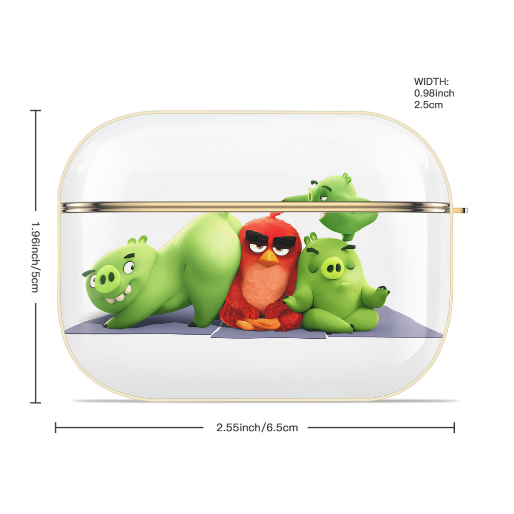 Angry Birds アングリーバード 【AirPods Pro用】ハードシェル保護ケース｜耐衝撃・防指紋・カラビナ付き商品仕様