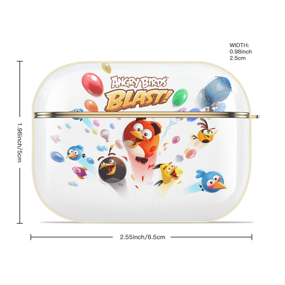 Angry Birds アングリーバード 【AirPods Pro用】ハードシェル保護ケース｜耐衝撃・防指紋・カラビナ付き商品仕様