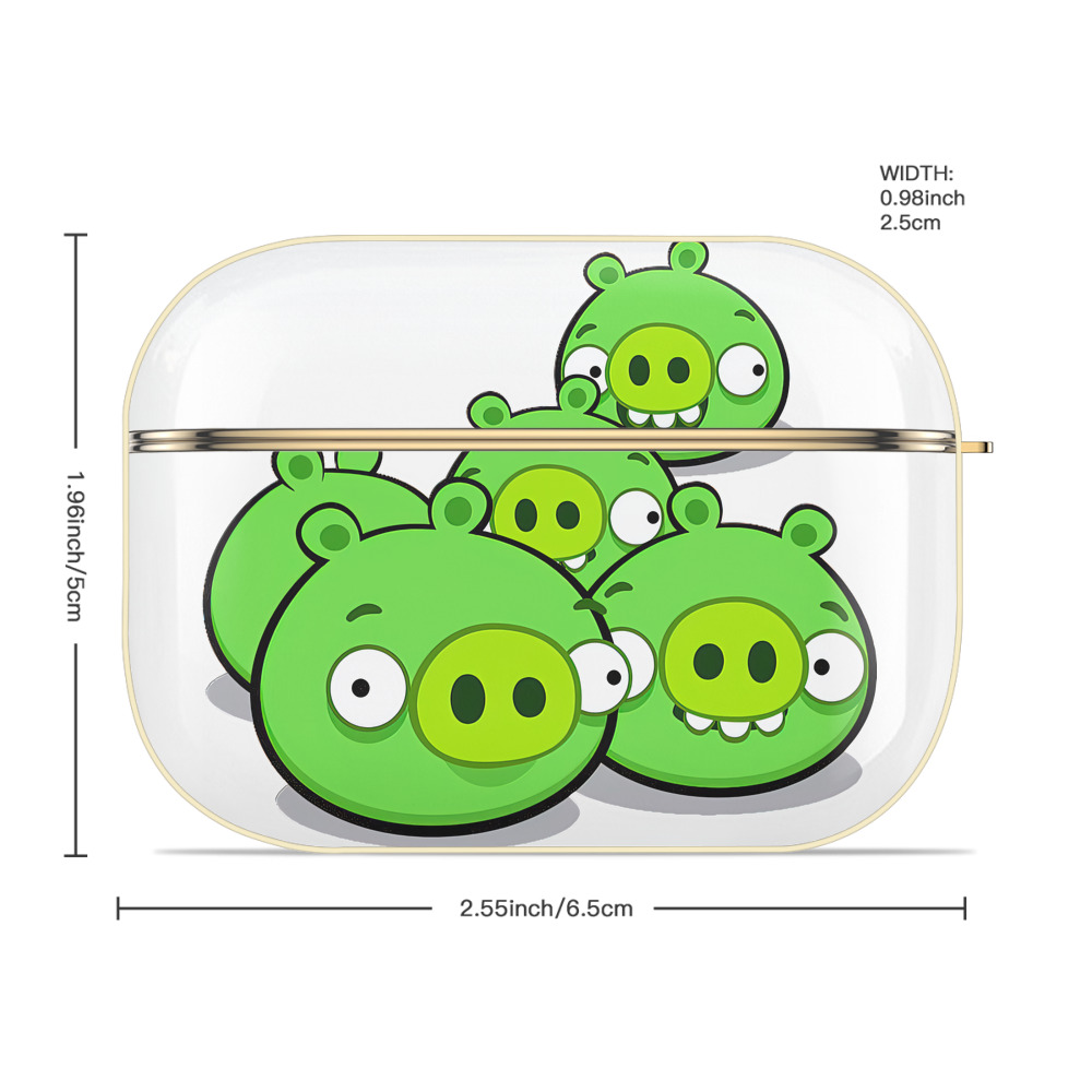 Angry Birds アングリーバード 【AirPods Pro用】ハードシェル保護ケース｜耐衝撃・防指紋・カラビナ付き商品仕様
