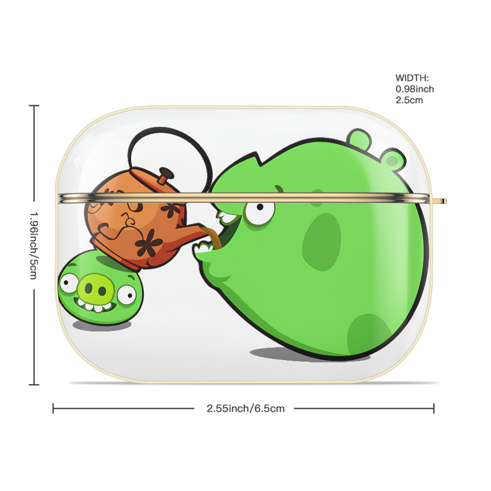 Angry Birds アングリーバード 【AirPods Pro用】ハードシェル保護ケース｜耐衝撃・防指紋・カラビナ付き商品仕様