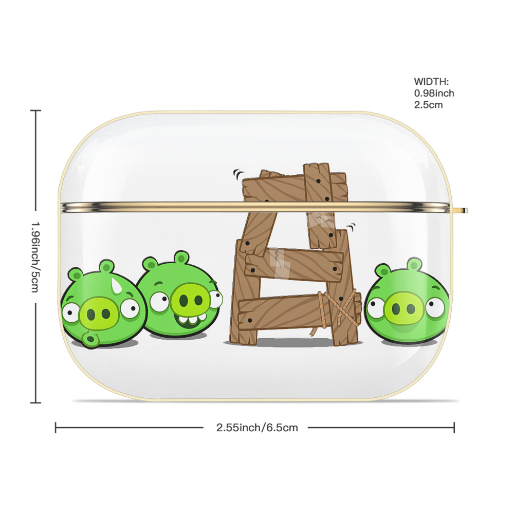 Angry Birds アングリーバード 【AirPods Pro用】ハードシェル保護ケース｜耐衝撃・防指紋・カラビナ付き商品仕様