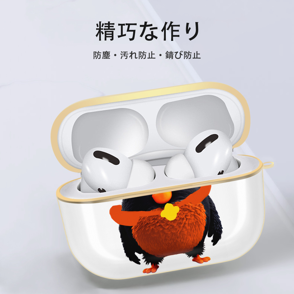 Angry Birds アングリーバード 【AirPods Pro用】ハードシェル保護ケース｜耐衝撃・防指紋・カラビナ付き商品仕様