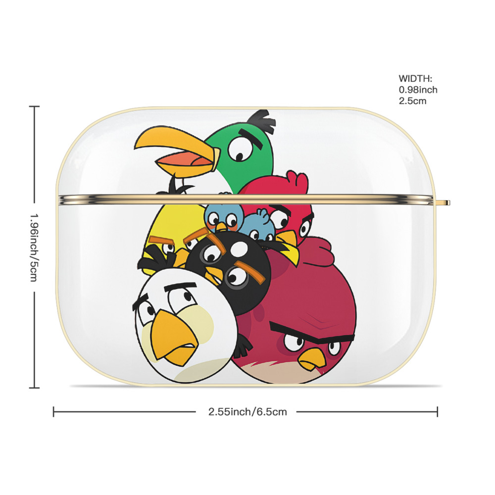 Angry Birds アングリーバード 【AirPods Pro用】ハードシェル保護ケース｜耐衝撃・防指紋・カラビナ付き商品仕様