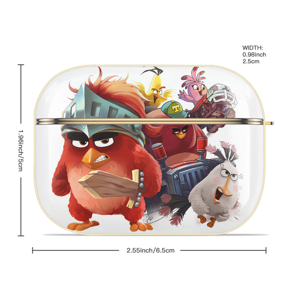 Angry Birds アングリーバード 【AirPods Pro用】ハードシェル保護ケース｜耐衝撃・防指紋・カラビナ付き商品仕様
