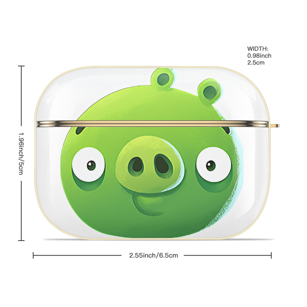 Angry Birds アングリーバード 【AirPods Pro用】ハードシェル保護ケース｜耐衝撃・防指紋・カラビナ付き商品仕様