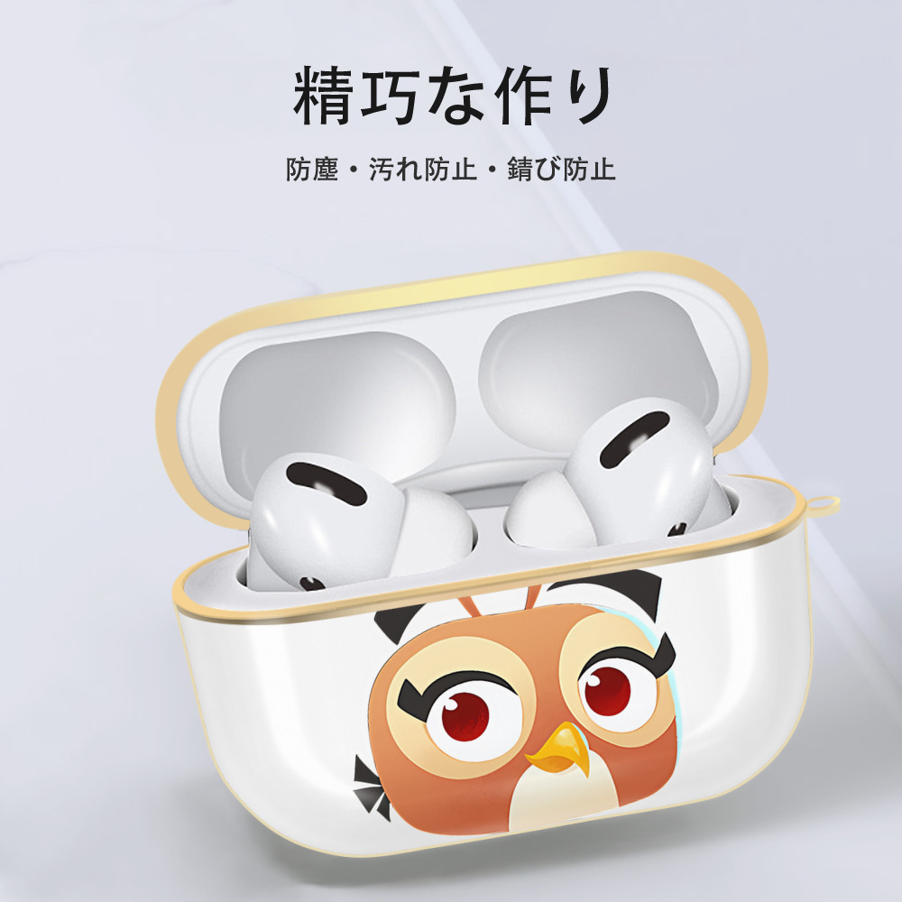 Angry Birds アングリーバード 【AirPods Pro用】ハードシェル保護ケース｜耐衝撃・防指紋・カラビナ付き商品仕様