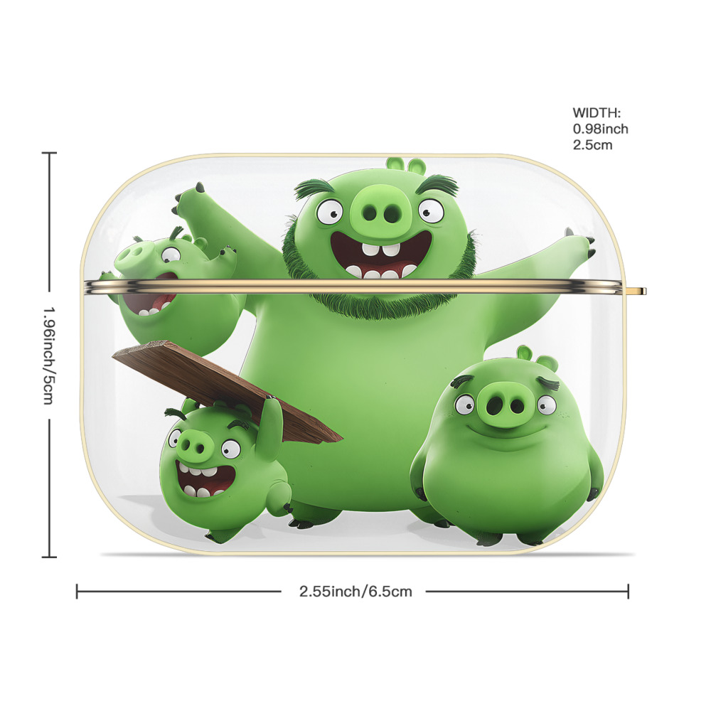 Angry Birds アングリーバード 【AirPods Pro用】ハードシェル保護ケース｜耐衝撃・防指紋・カラビナ付き商品仕様
